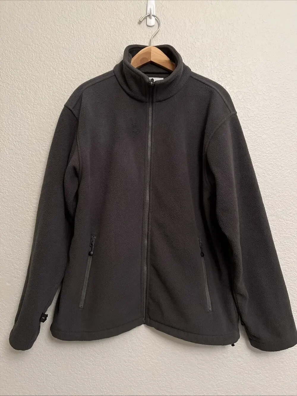 WearGuard Jacket Thick Fleece Full Zip Gray Style 2943 Work Camping Hiking Sz M